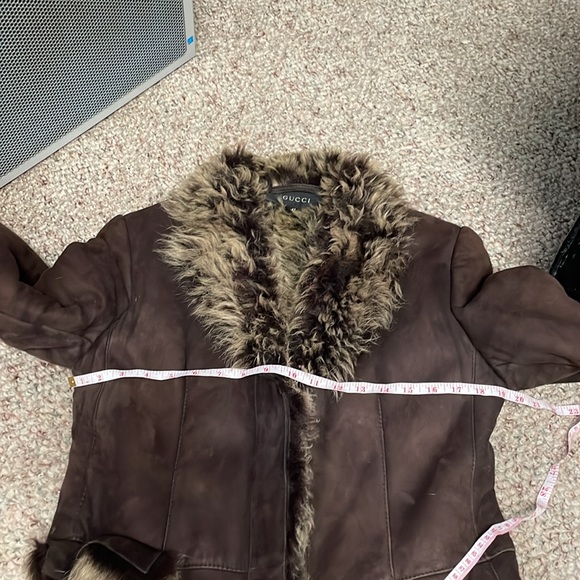 GUCCI shearling long leather coat - 100% authentic - Picture 6 of 14